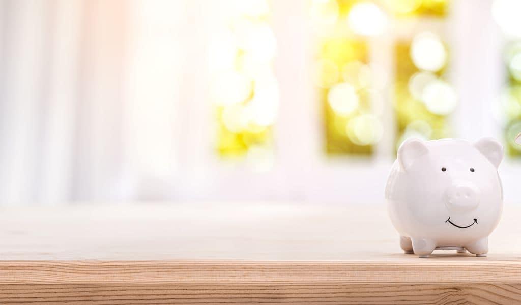 An piggy bank savings for a new home