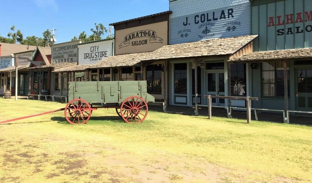 The famous Kansas State Boot Hill Museum, straight out of the wild west