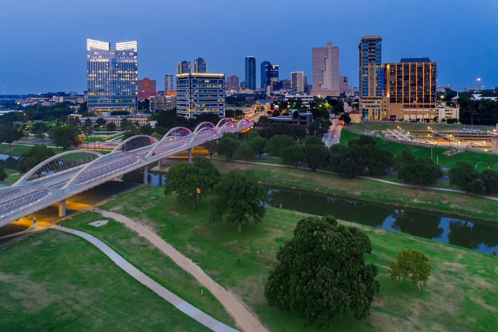 Night view in Fort Worth