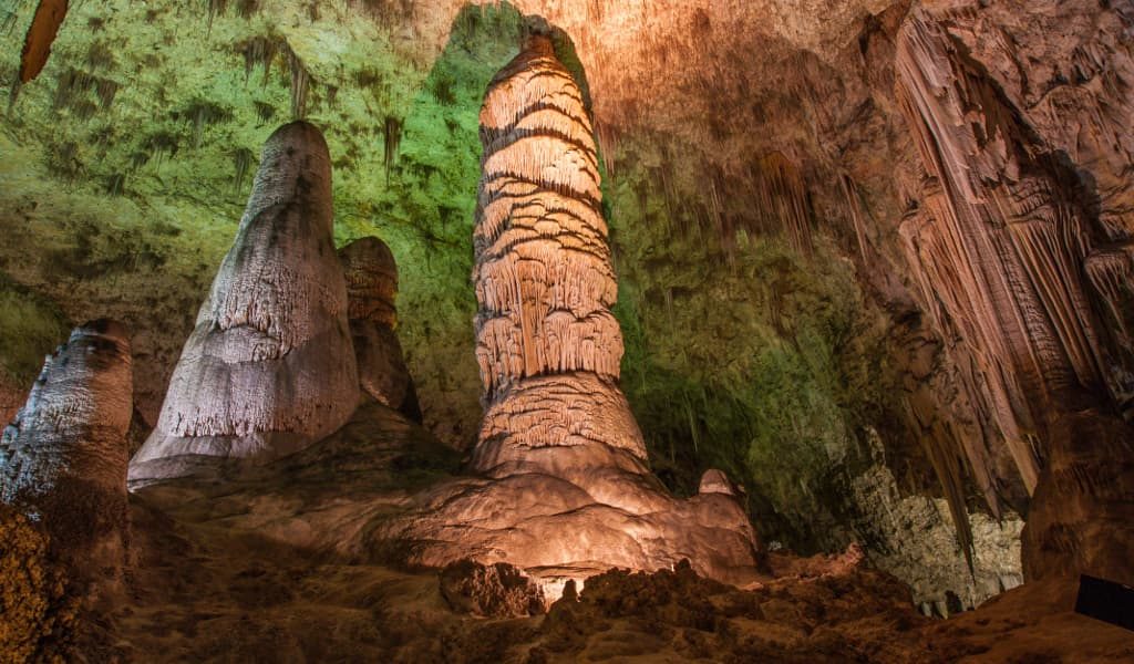 The inside view of Carlsbad Caverns National Park