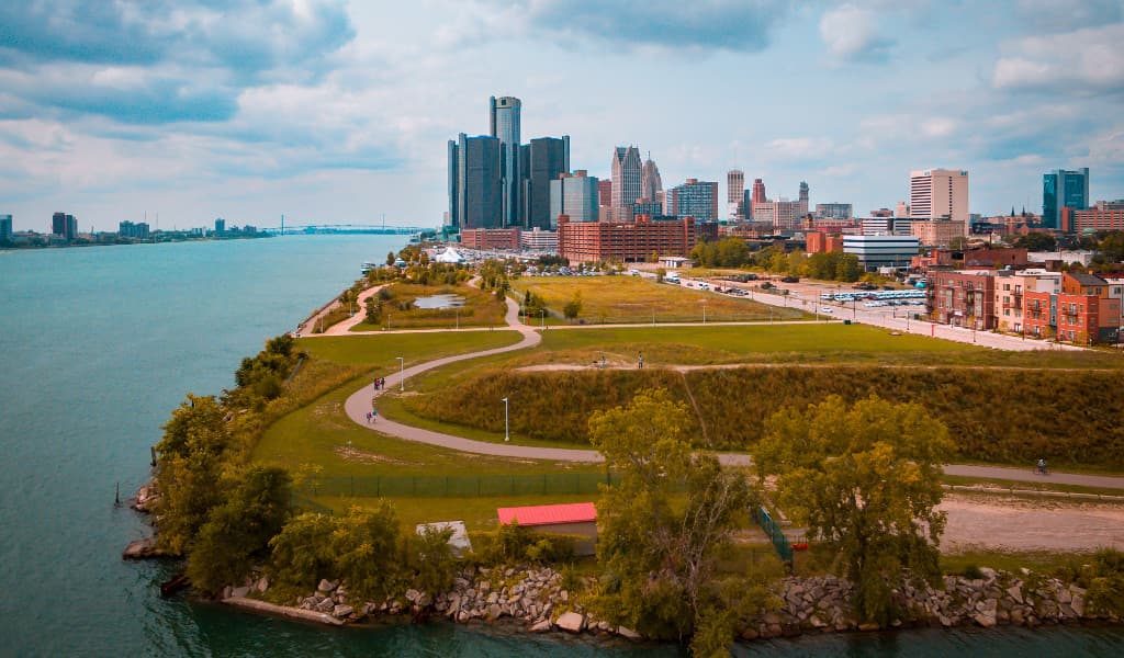 A glimpse of the beautiful city of Detroit, Michigan
