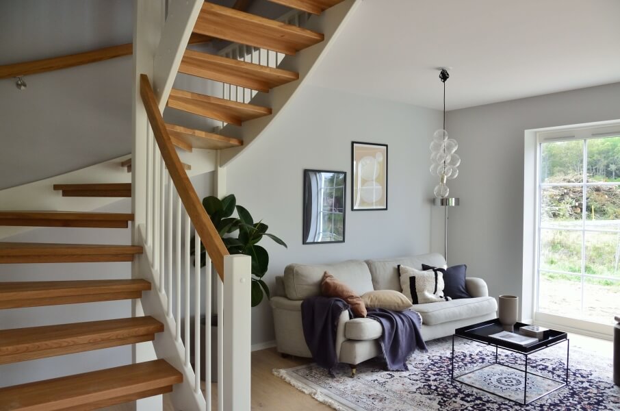 Staircase in a lounge.